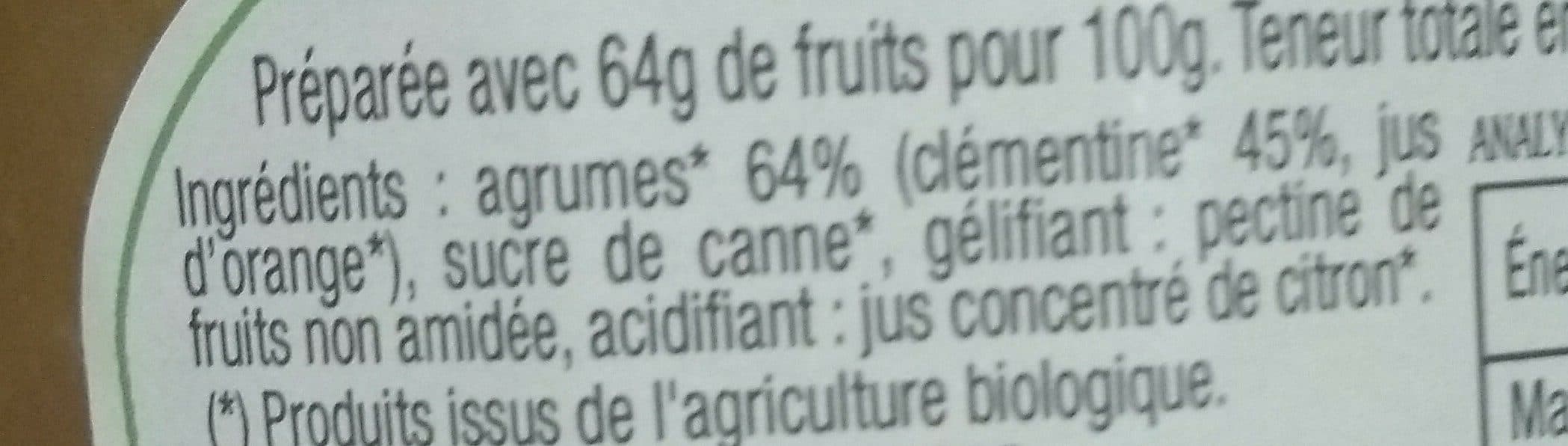 Les Comtes de Provence Confiture de Clémentine BIO 350g packshot