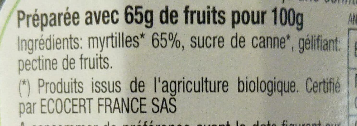 Les Comtes de Provence Confiture de Myrtille BIO 350g packshot