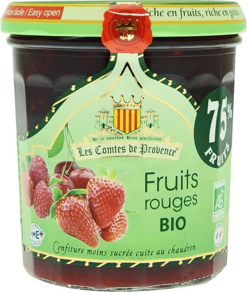 Comtes Confiture de Fruits Rouges BIO 350g packshot