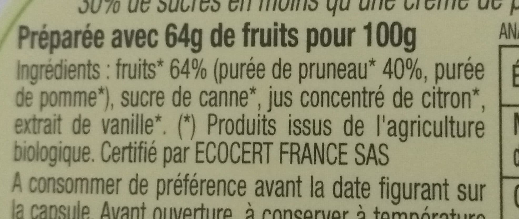 Les comtes de provence Crème de Pruneaux BIO packshot