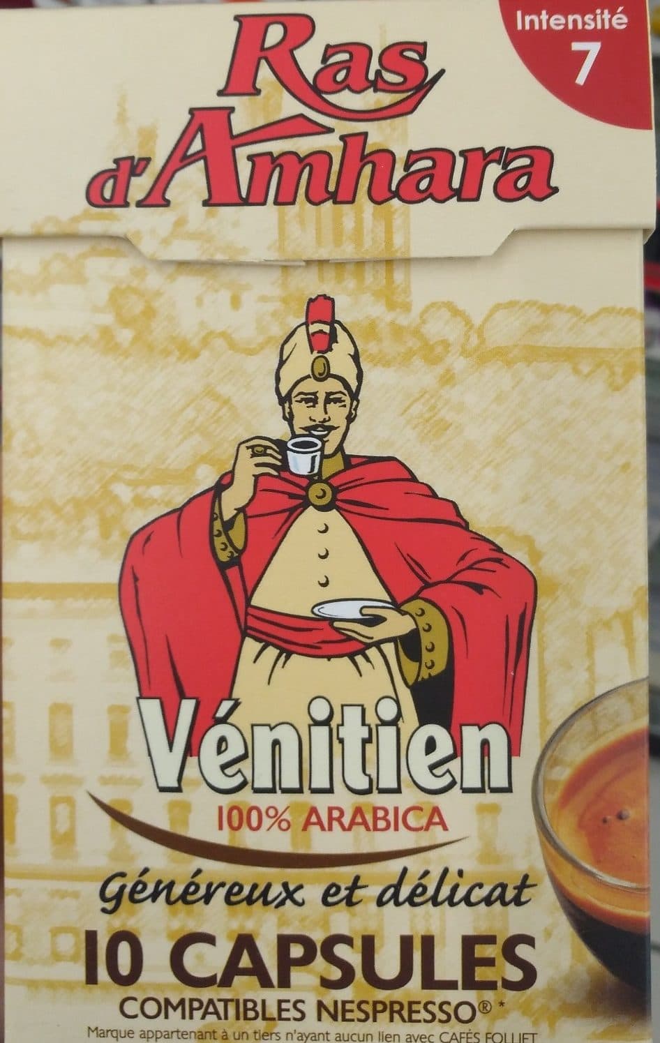 Cafés Folliet Ras d'Amhara - Vénitien packshot