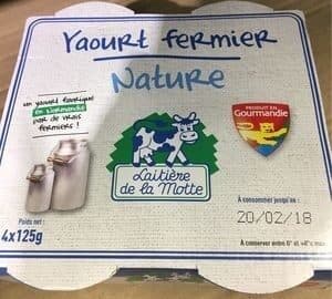 Laitière De La Motte Yaourt fermier nature packshot