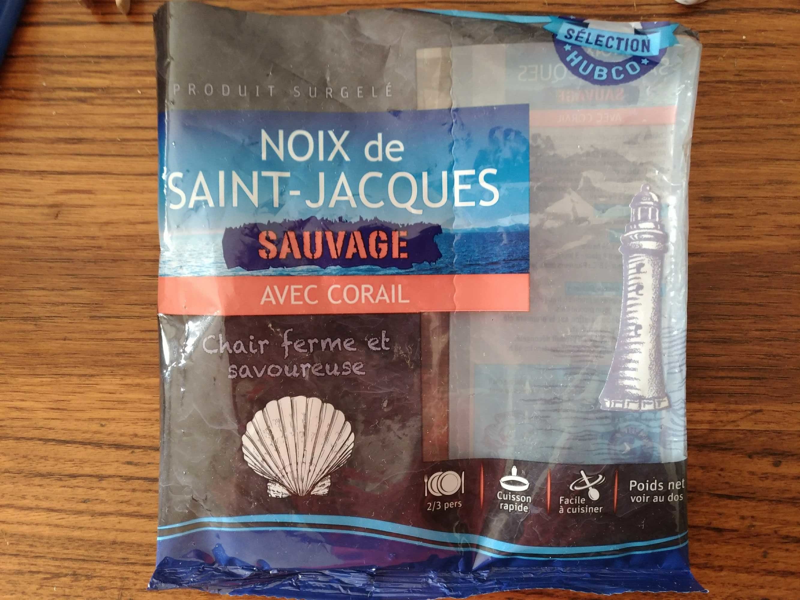 Hubco Noix de saint Jacques sauvage avec corail packshot