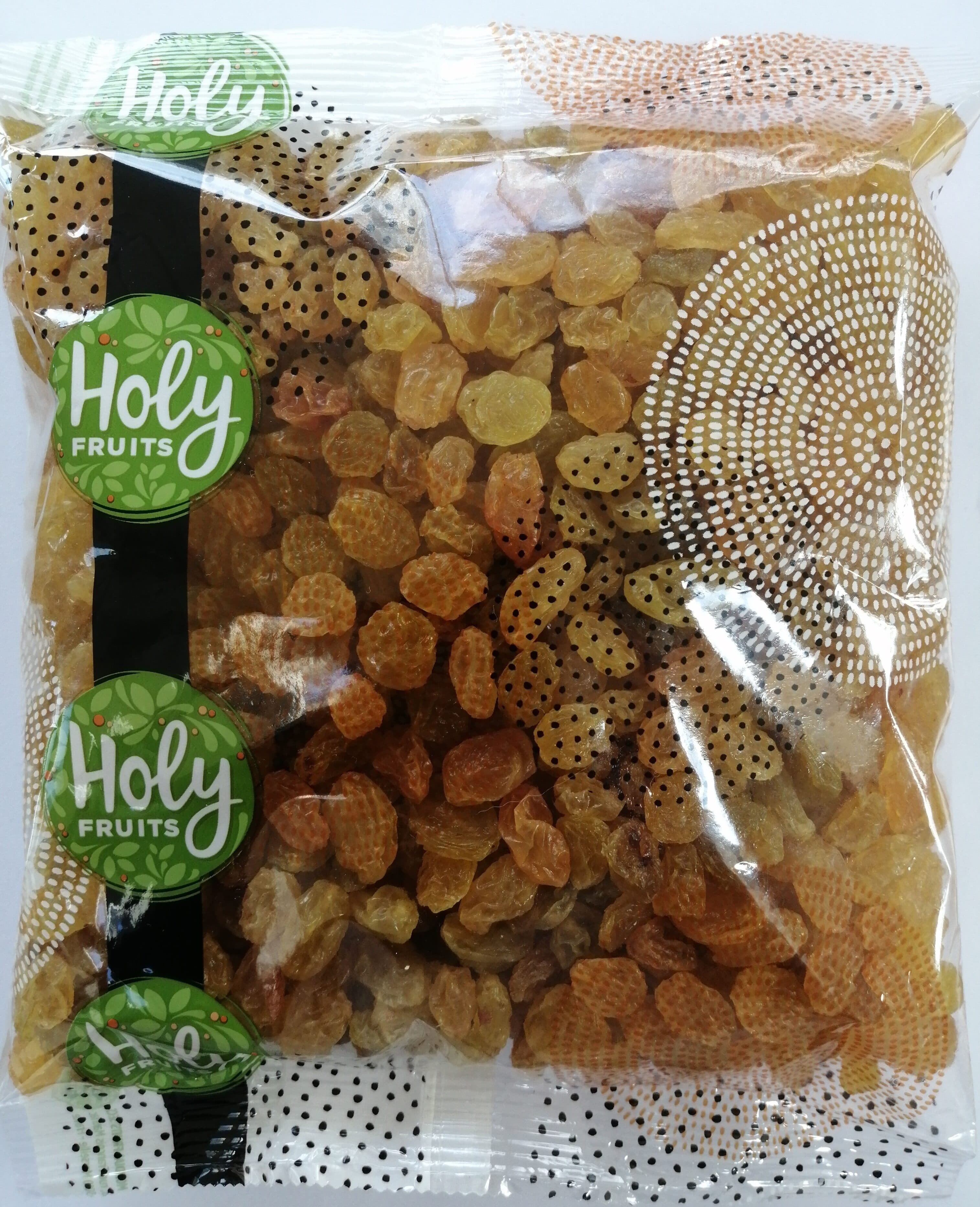 Holy fruits Raisins golden packshot
