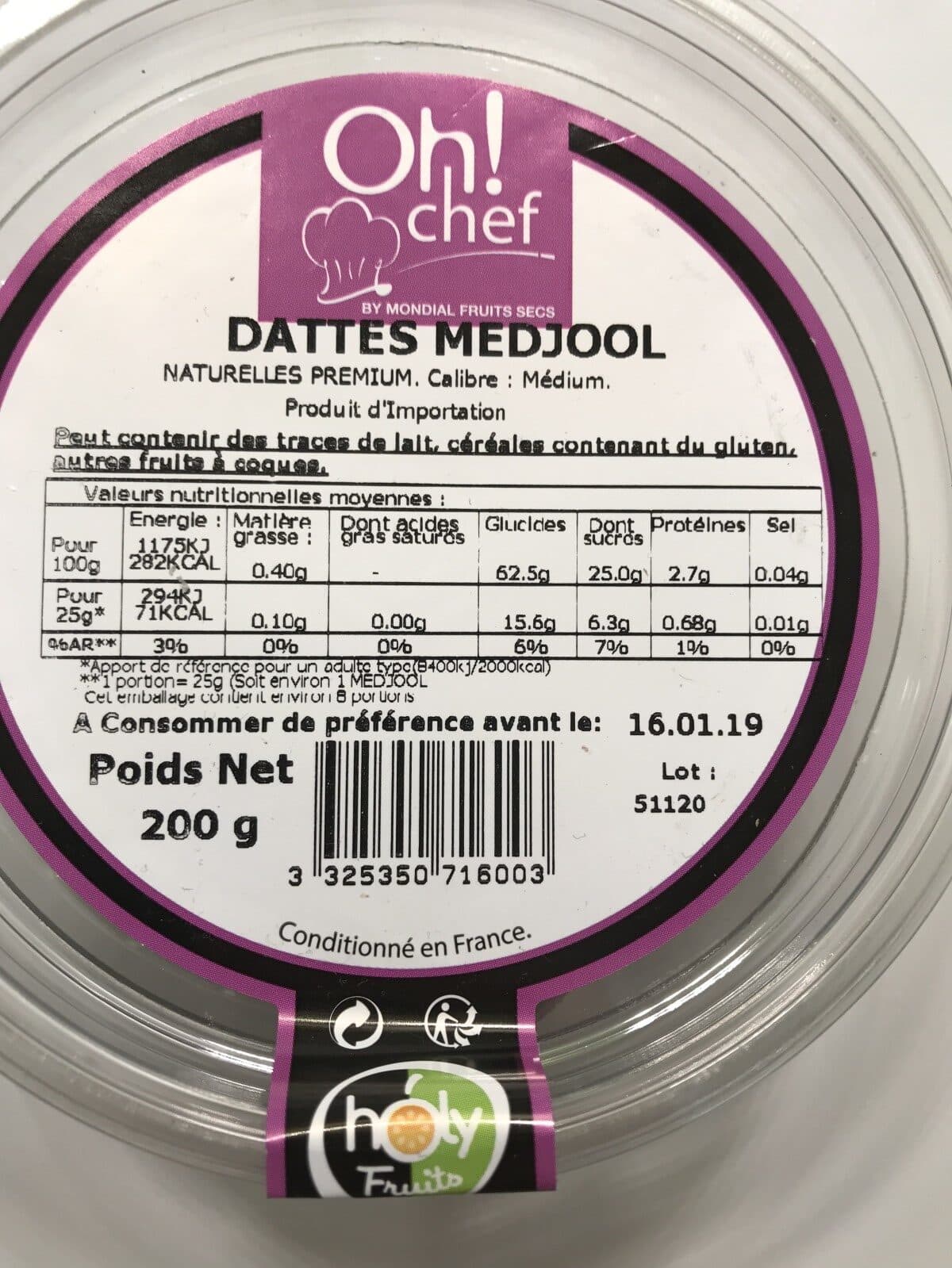 Open Food Facts Dattes medjool packshot
