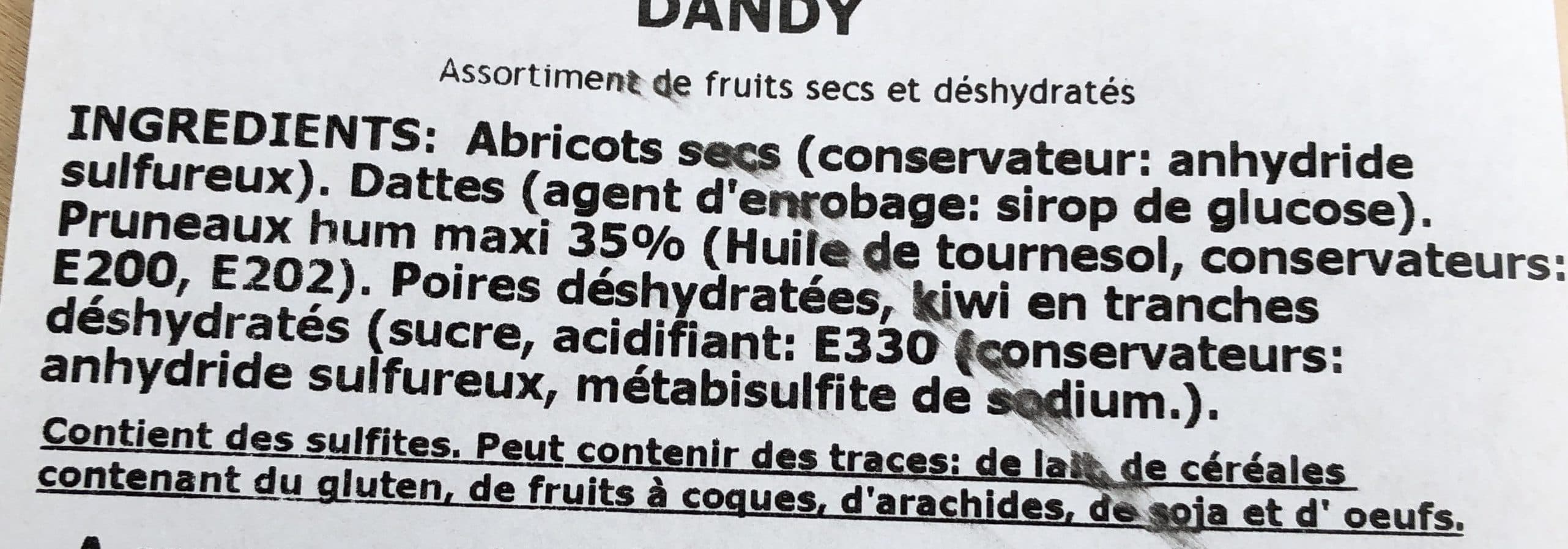 Dandy Assortiment de fruits secs packshot