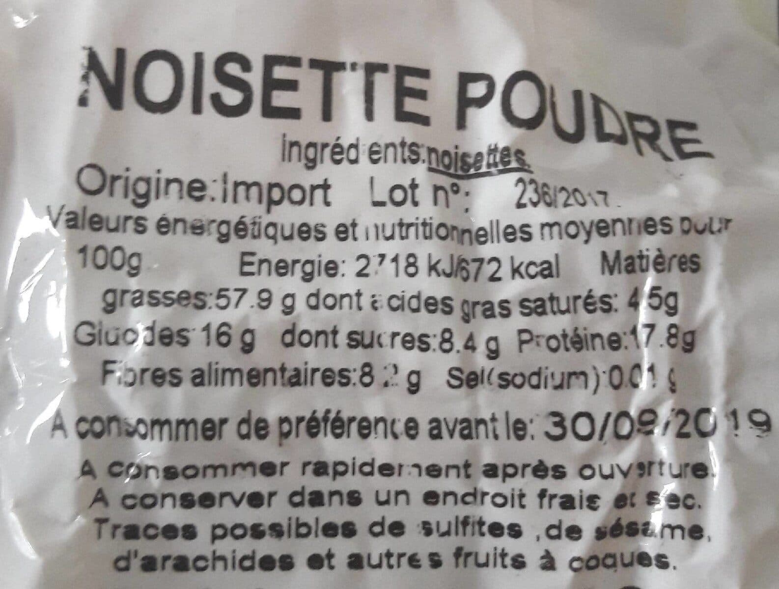 Holy Fruits Noisette poudre packshot