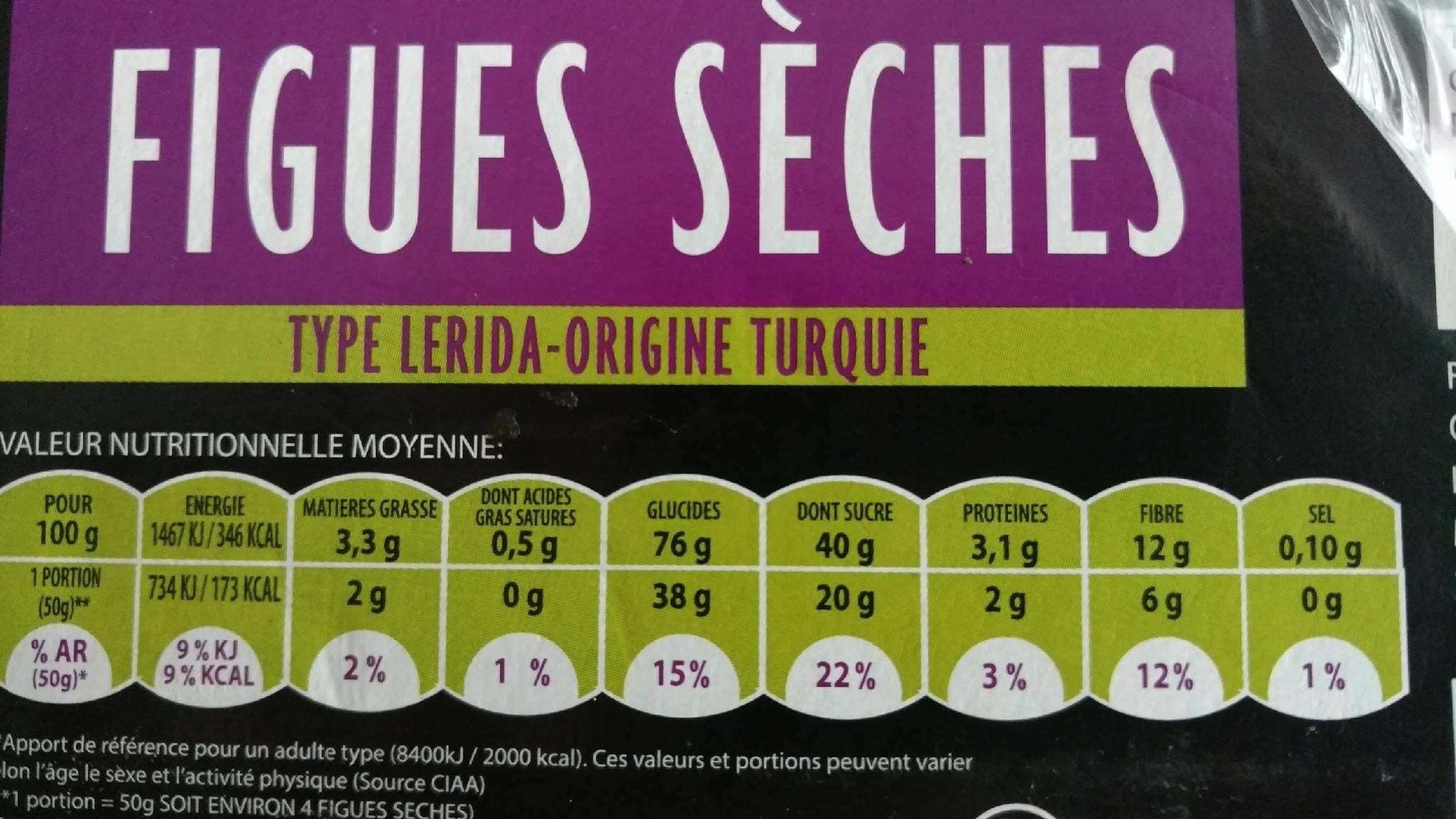MONDIAL FRUITS SECS Figues sèches packshot