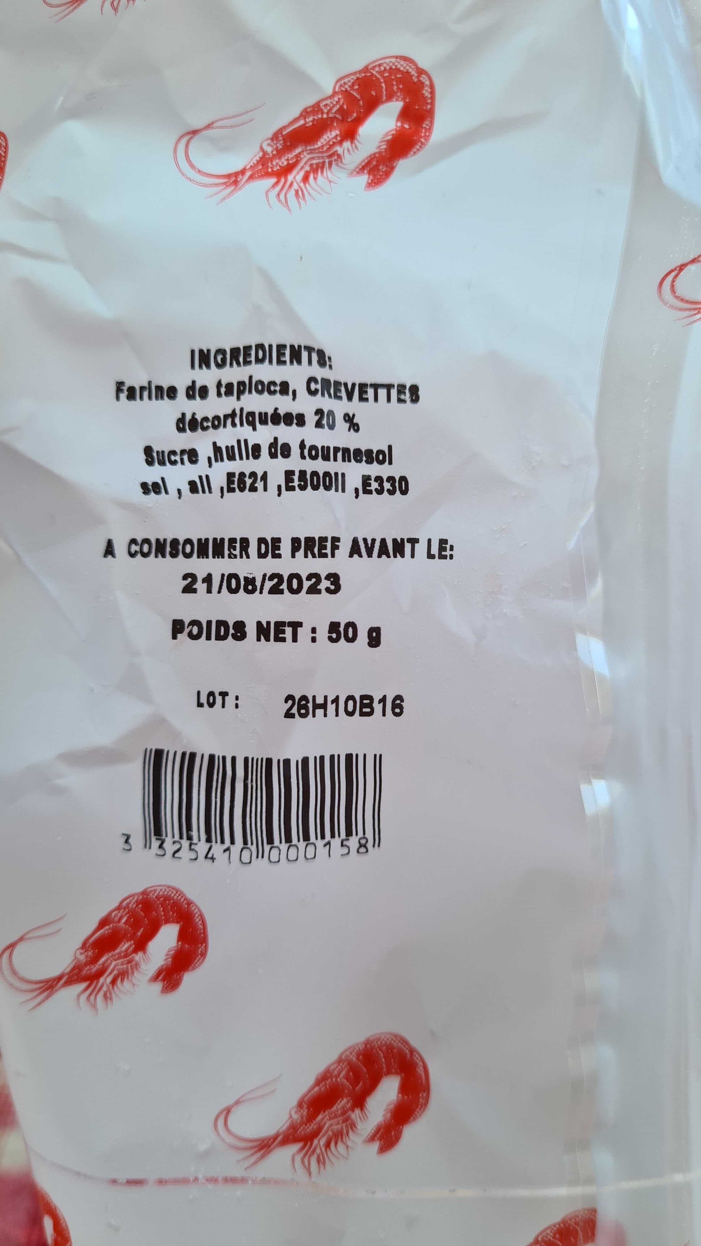 Open Food Facts Chips de crevette packshot
