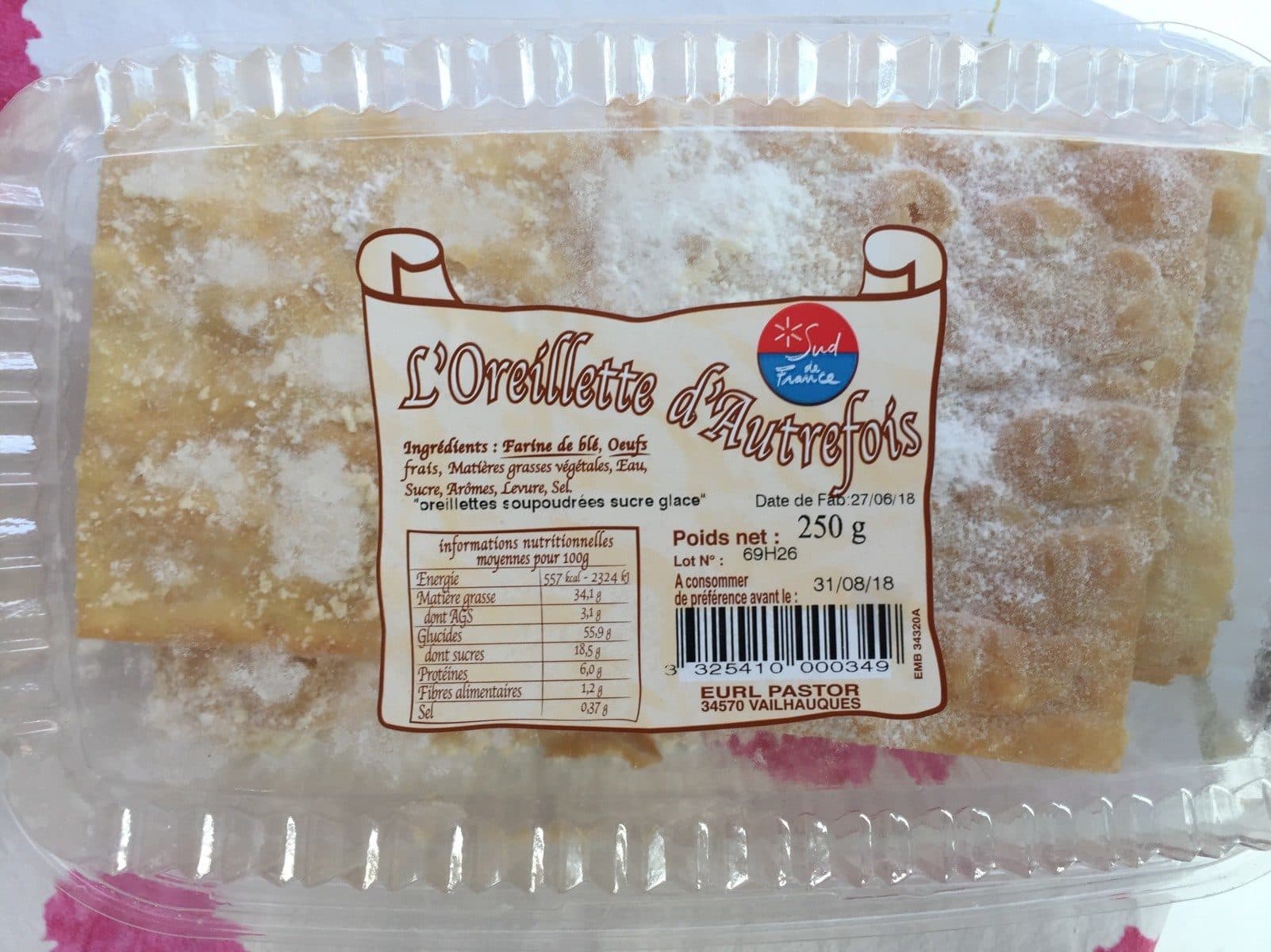 Open Food Facts L'oreillette d'autrefois packshot