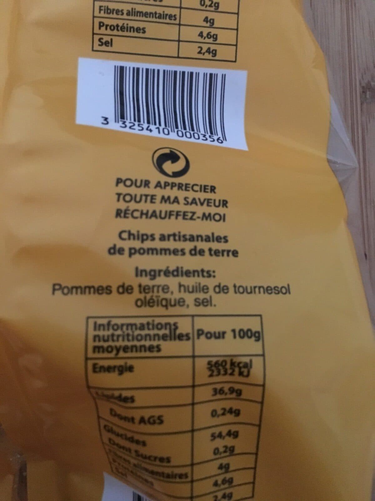 Sapas Chips packshot