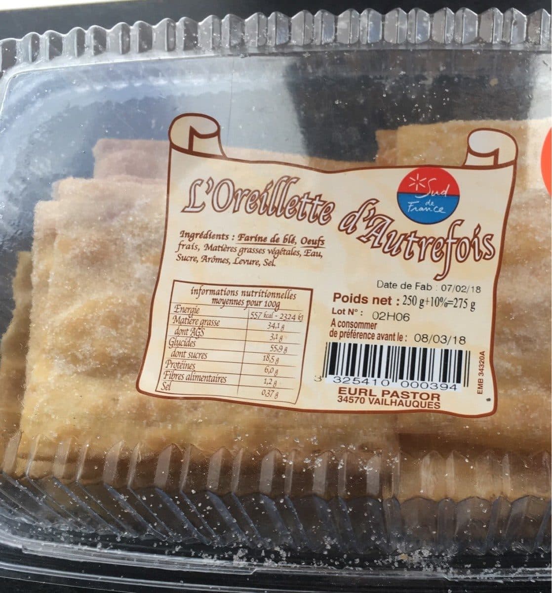 Pastor L’oreillette d’autrefois packshot