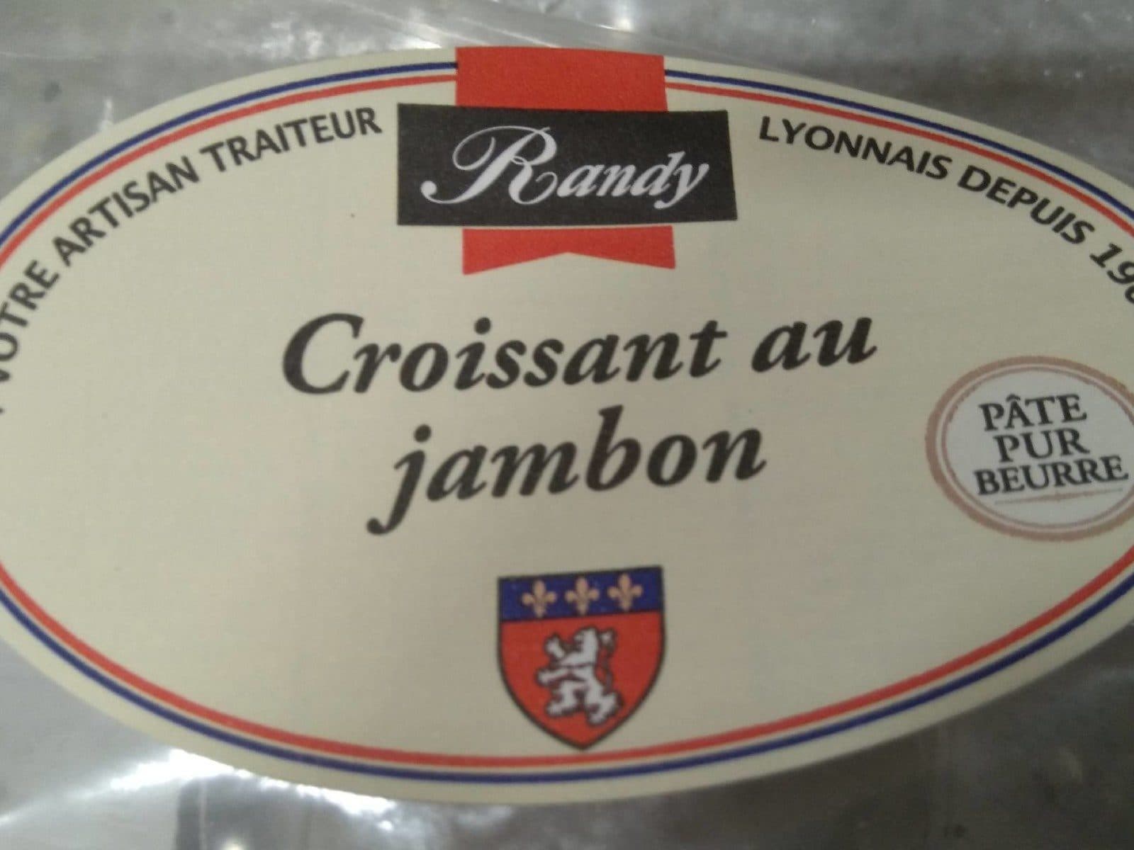 Randy Croissant au jambon packshot