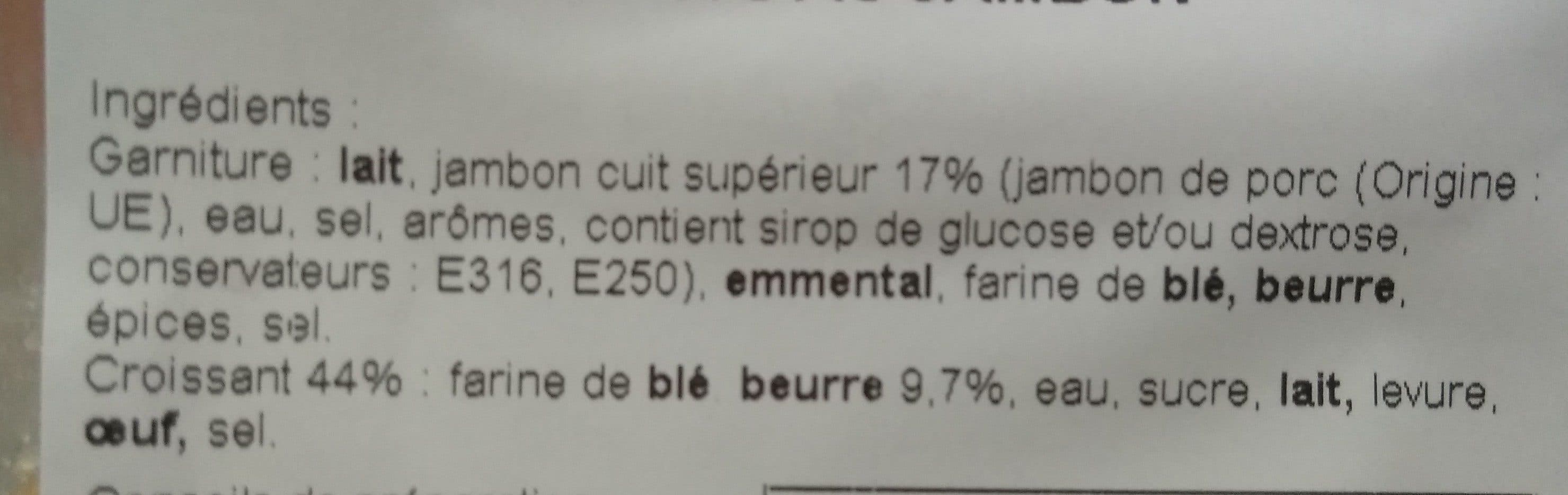 Randy Croissant au jambon packshot