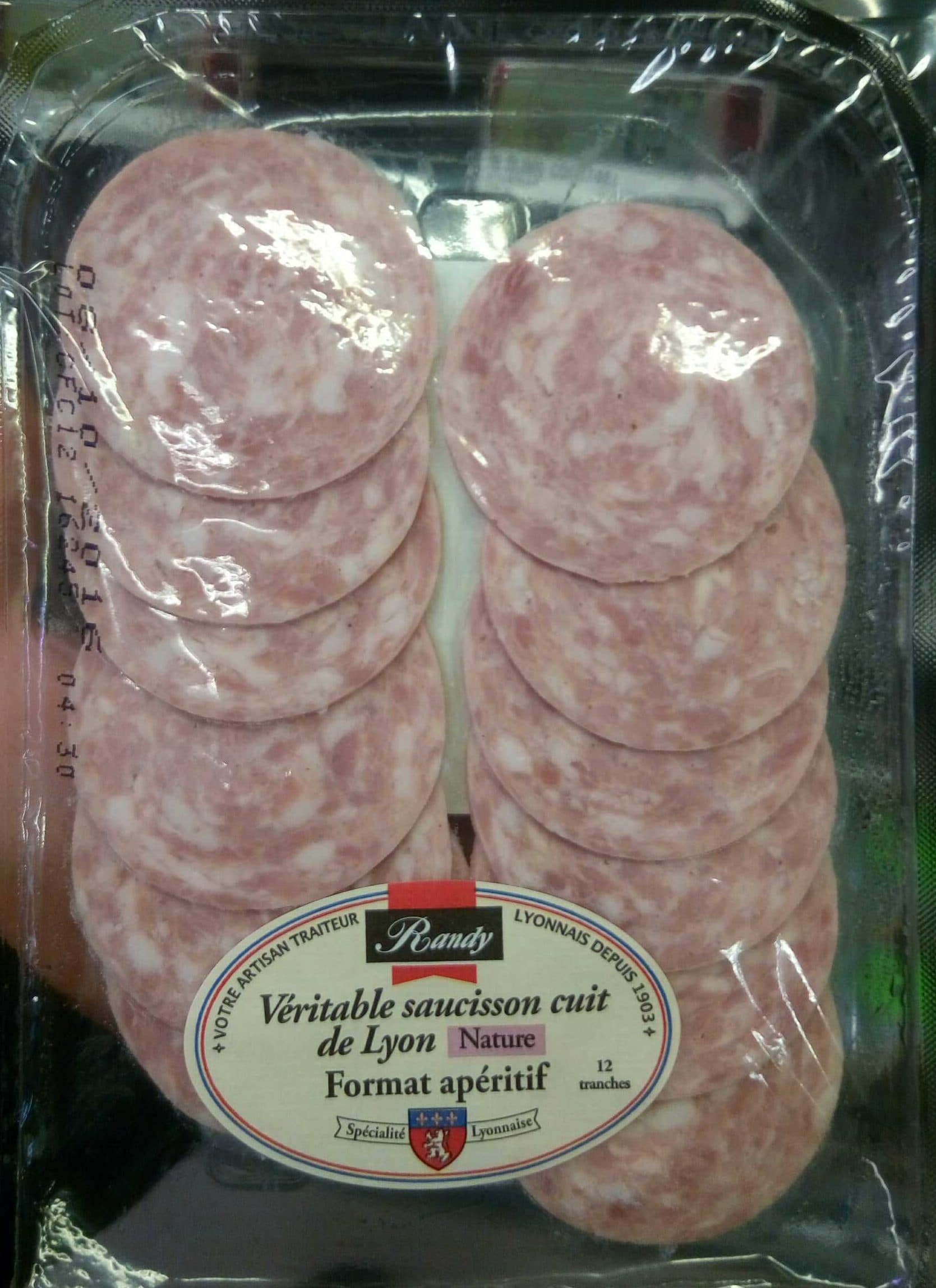 Randy Véritable saucisson cuit de Lyon nature packshot