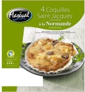 Mareval Coquilles Saint Jacques à la Normande packshot
