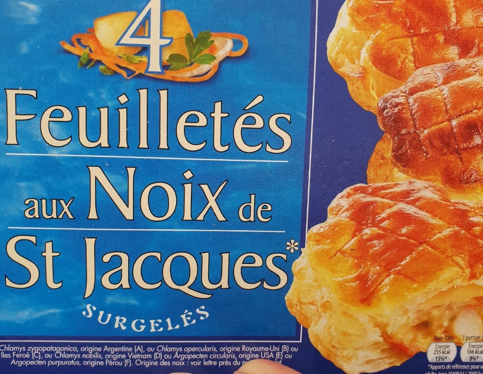 Open Food Facts Feuilletés aux noix de st jacques packshot