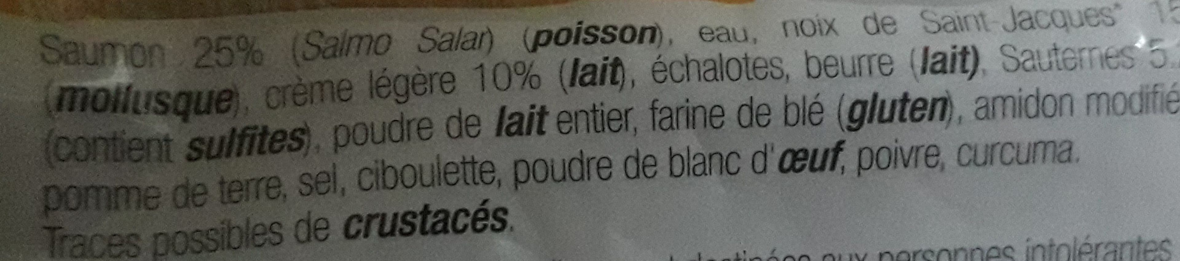 Open Food Facts Coquilles au saumon & noix de st Jacques sauce Sauternes packshot