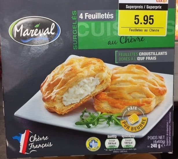 Maréval Paniers Feuilletés au Chèvre packshot