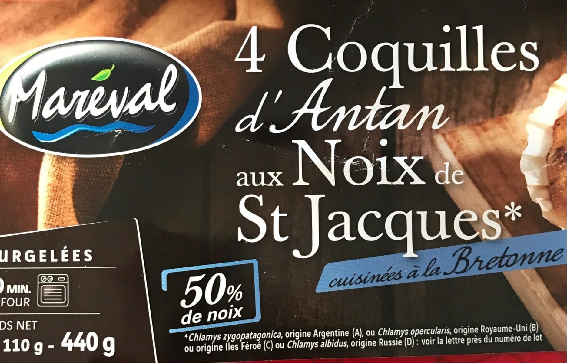 Open Food Facts Coquilles au noix de ST Jacques packshot