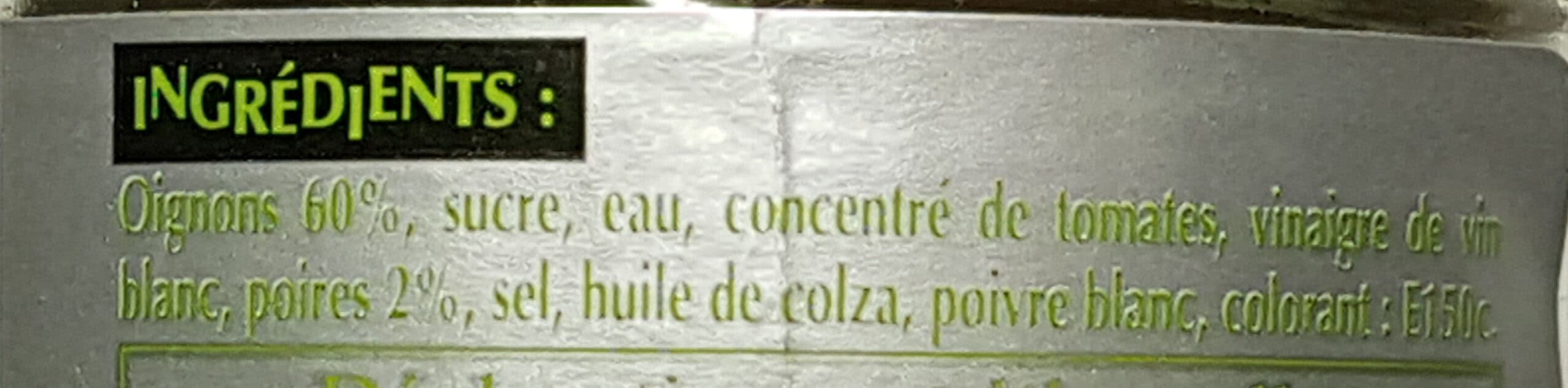 Open Food Facts Confit d'oignon aux poires packshot