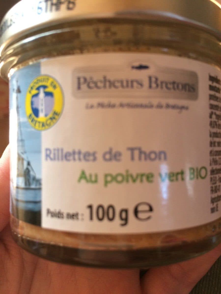 Pêcheurs Bretons Rillettes de thon au poivre vert bio packshot