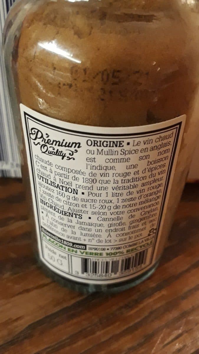 Thiercelin Épices pour vin chaud packshot
