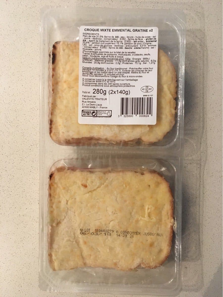 Open Food Facts Croque mixte emmental packshot