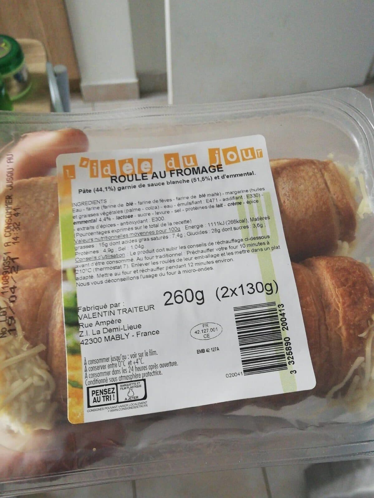 Open Food Facts Roule de fromage packshot