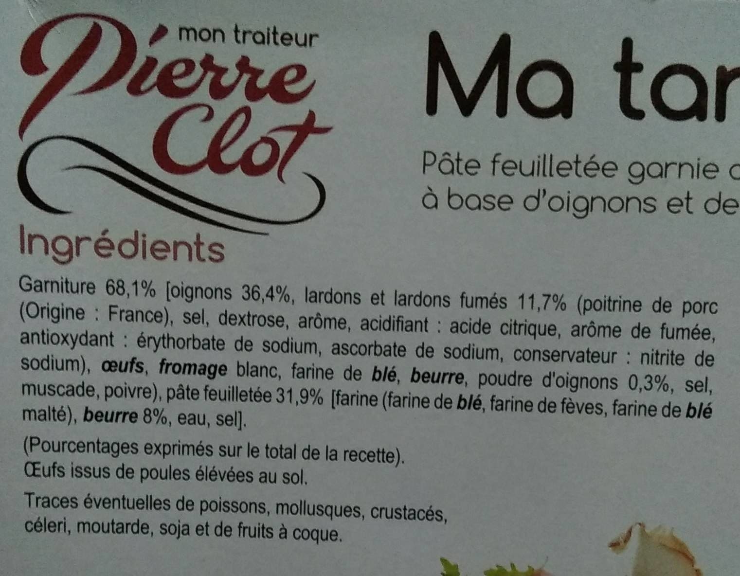 Délistine Tarte Oignons Lardons packshot
