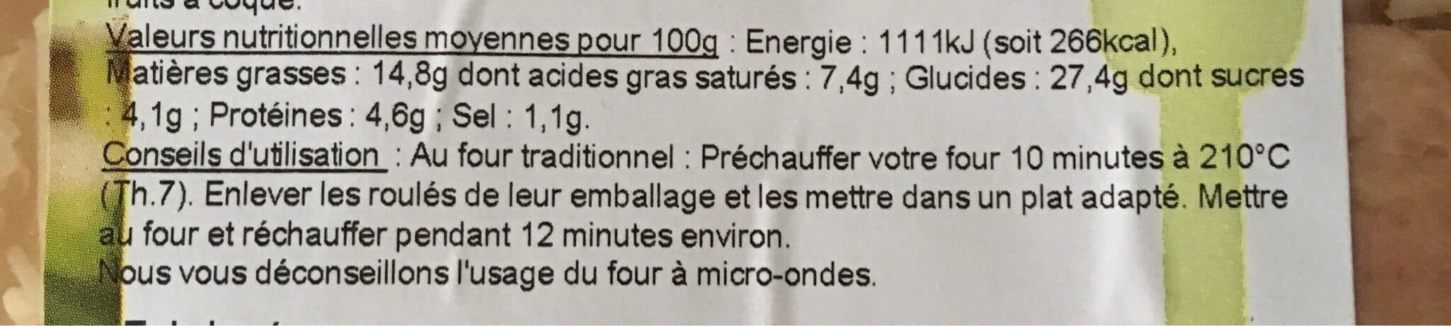 Open Food Facts Roulés au Fromage packshot