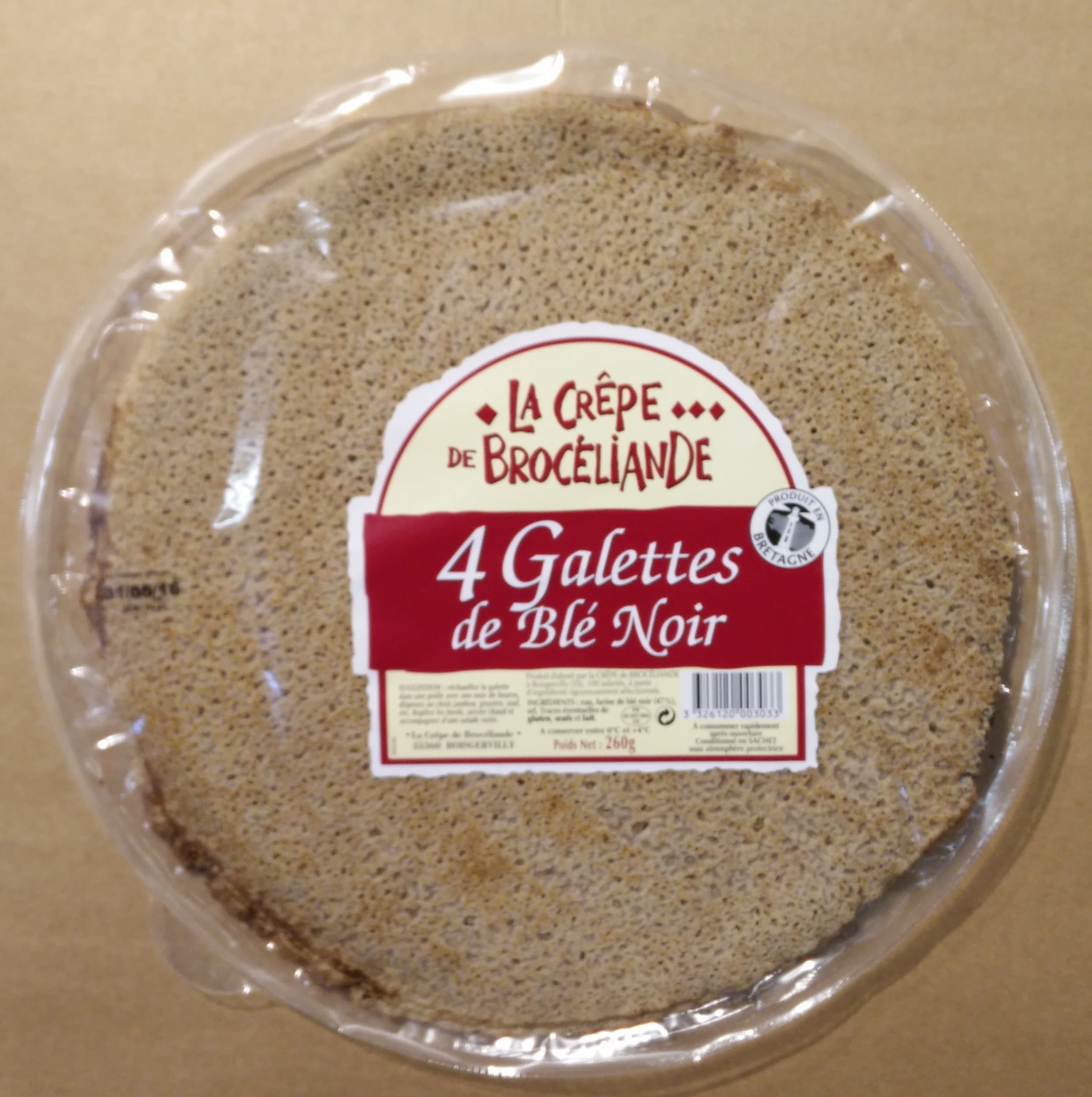 La Crêpe de Brocéliande Galettes de Blé Noir packshot