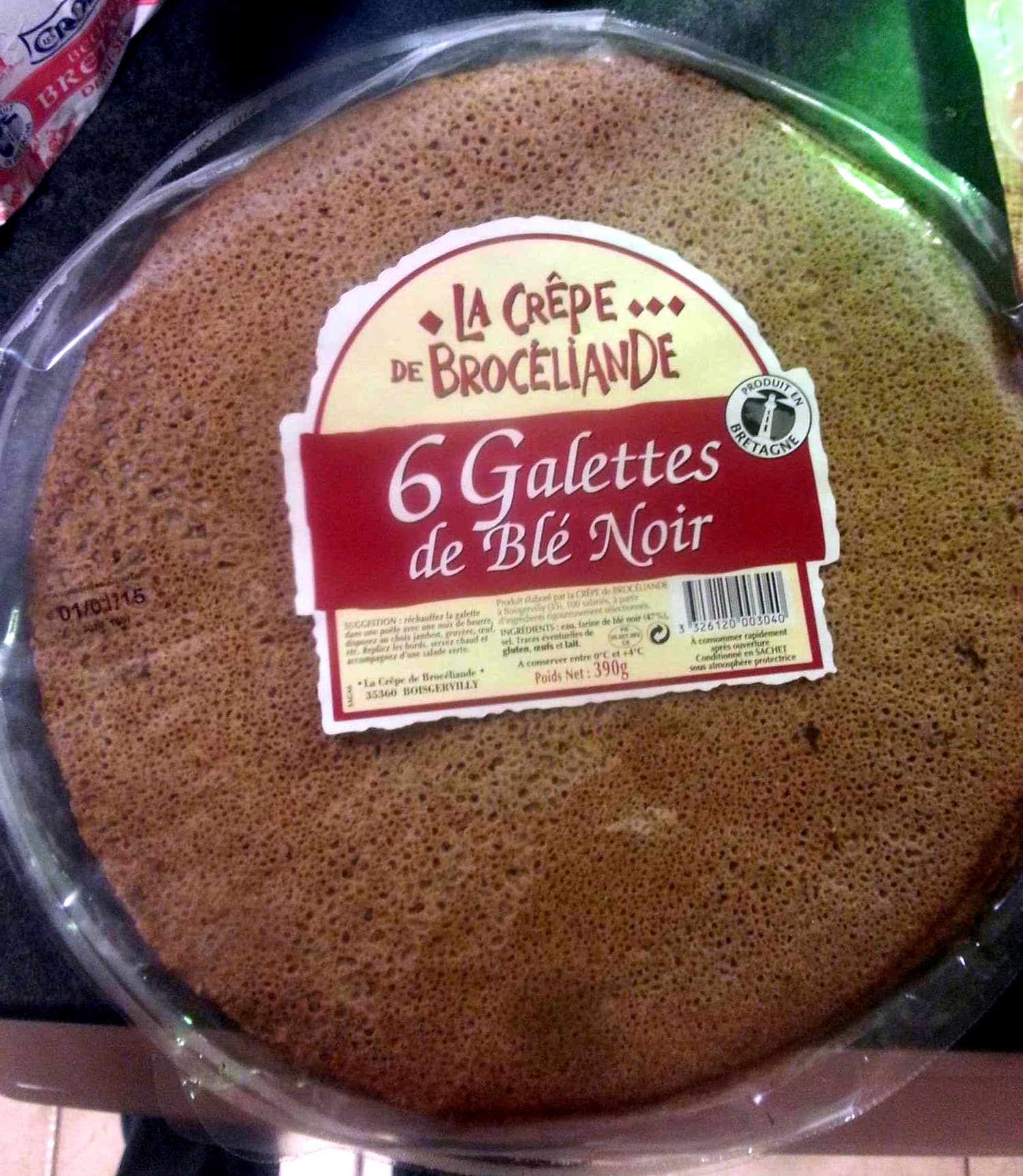 La Crêpe de Brocéliande Galettes de Blé Noir packshot