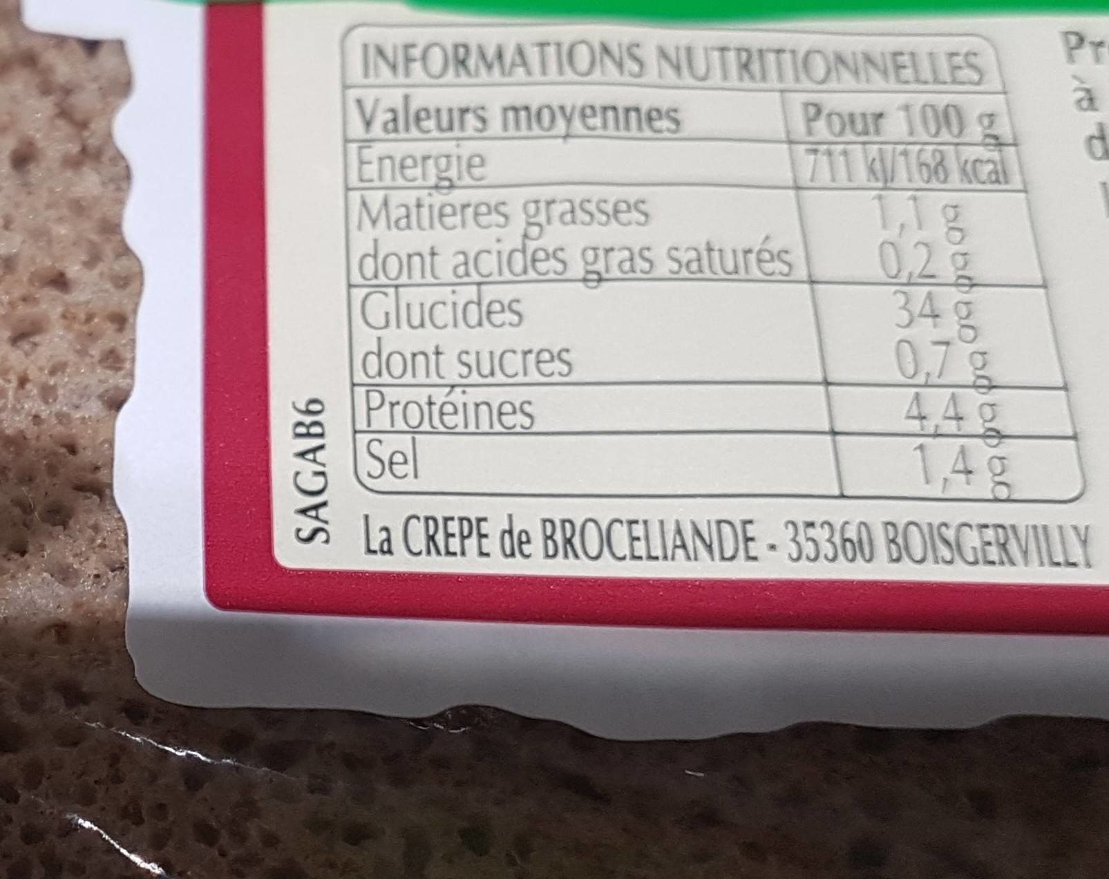 La Crepe De Broceliande Galettes bio blé noir La Crêpe Brocéliande packshot