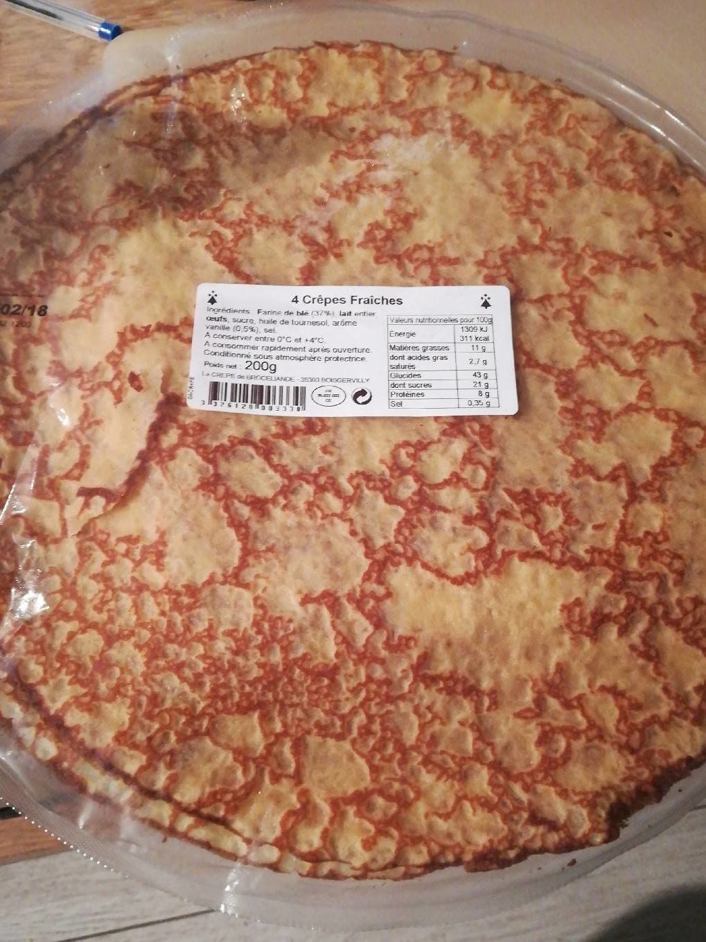 La Crêpe De Broceliande 4 crêpes fraîches packshot
