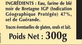 La CRÊPE de BROCÉLIANDE 6 Galettes de Blé Noir Tradition Bretagne en barquette packshot