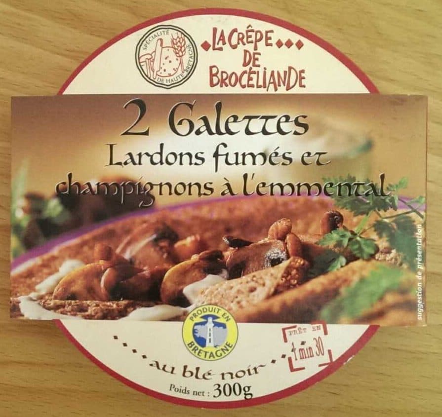 La Crêpe de Brocéliande Galette Lardons Fumés et Champignons à l'Emmental packshot