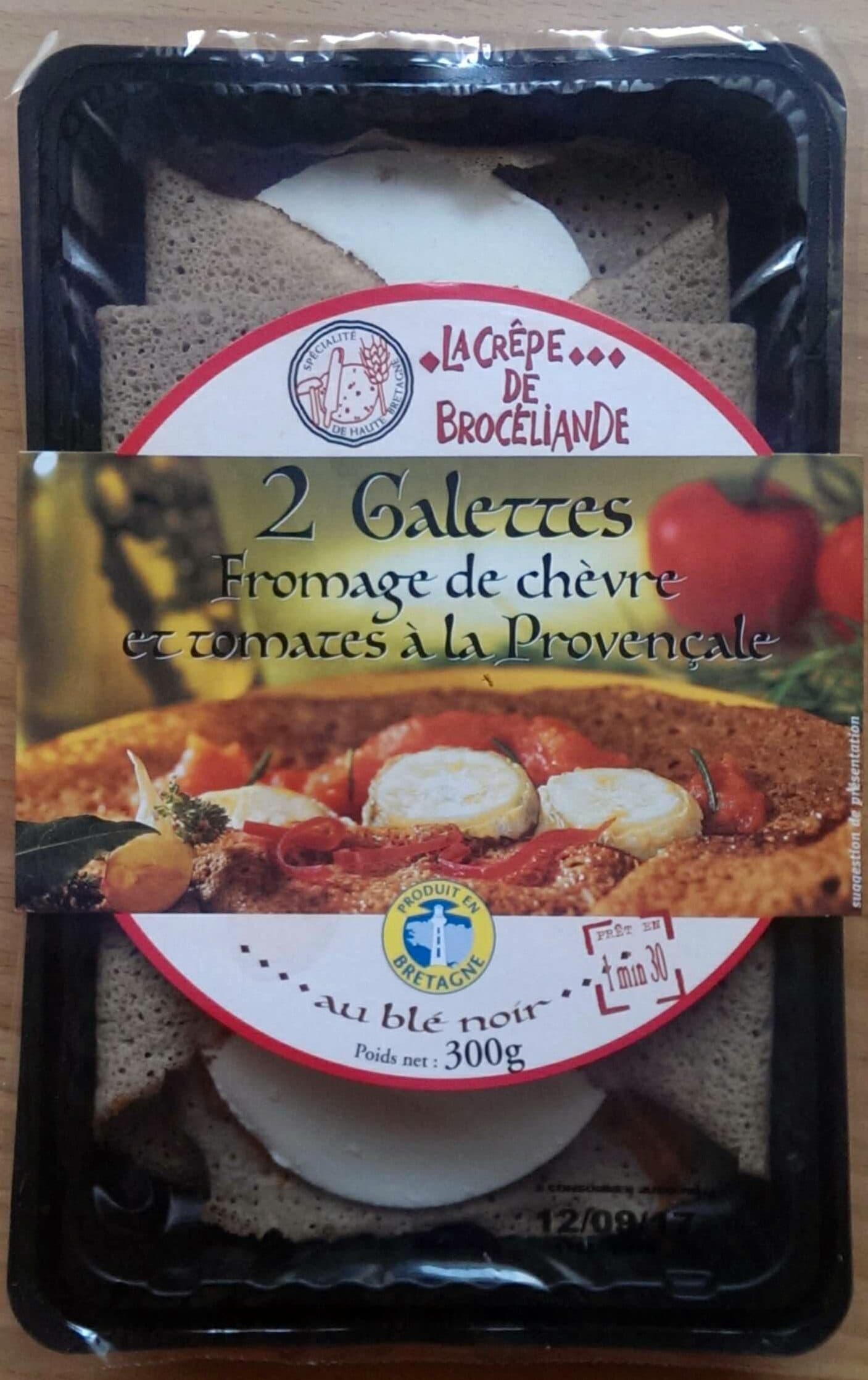 La Crêpe de Broceliande Galettes fromage de chèvre et tomates à la provençale packshot