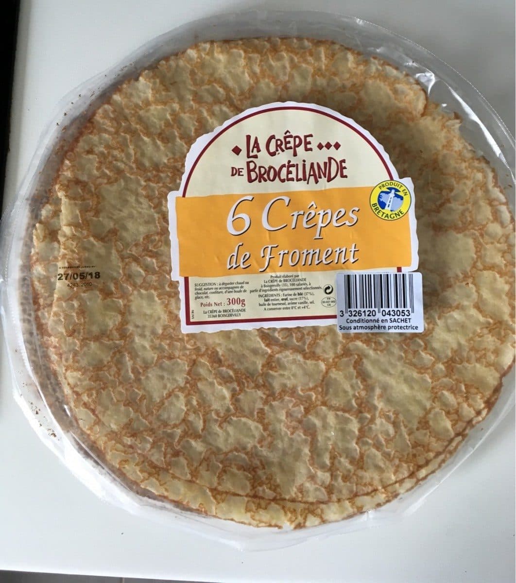 La Crêpe de Brocéliande 6 Crêpes de Froment packshot