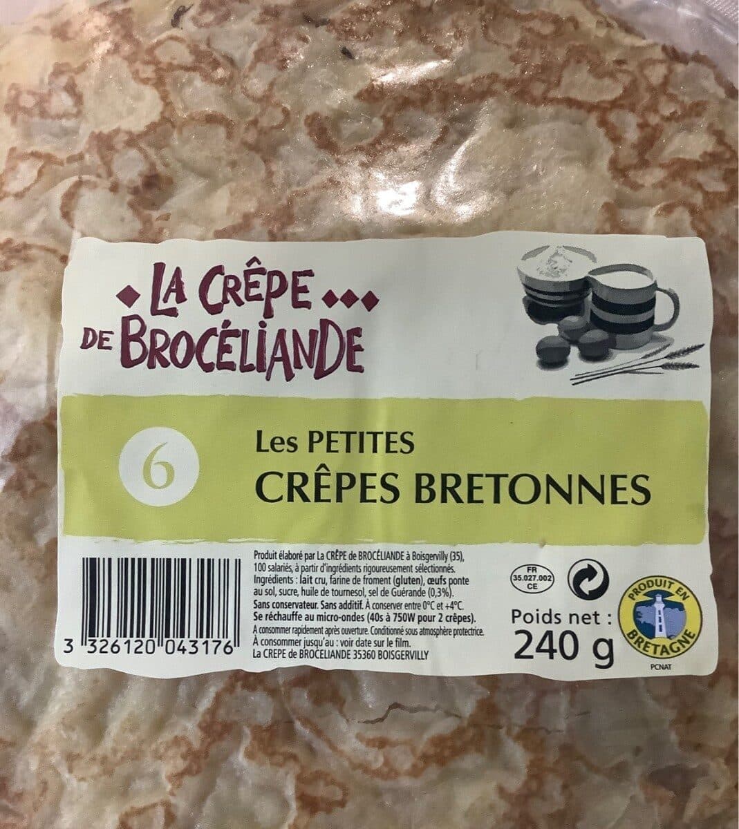 La crepe de broceliande Les petites crêpes bretonnes packshot