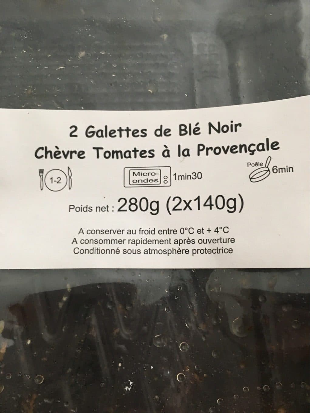 La Crêpe de Brocéliande 2 galettes chèvre packshot