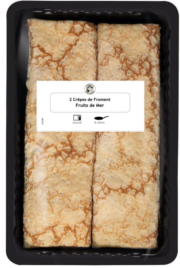 La CRÊPE de BROCÉLIANDE 2 Crêpes de Froment Roulées aux Fruits de Mer packshot