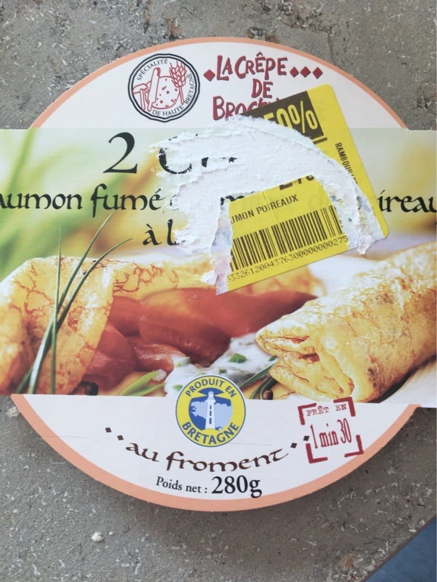La Crêpe de Brocéliande Crepe saumon fumé poireaux packshot
