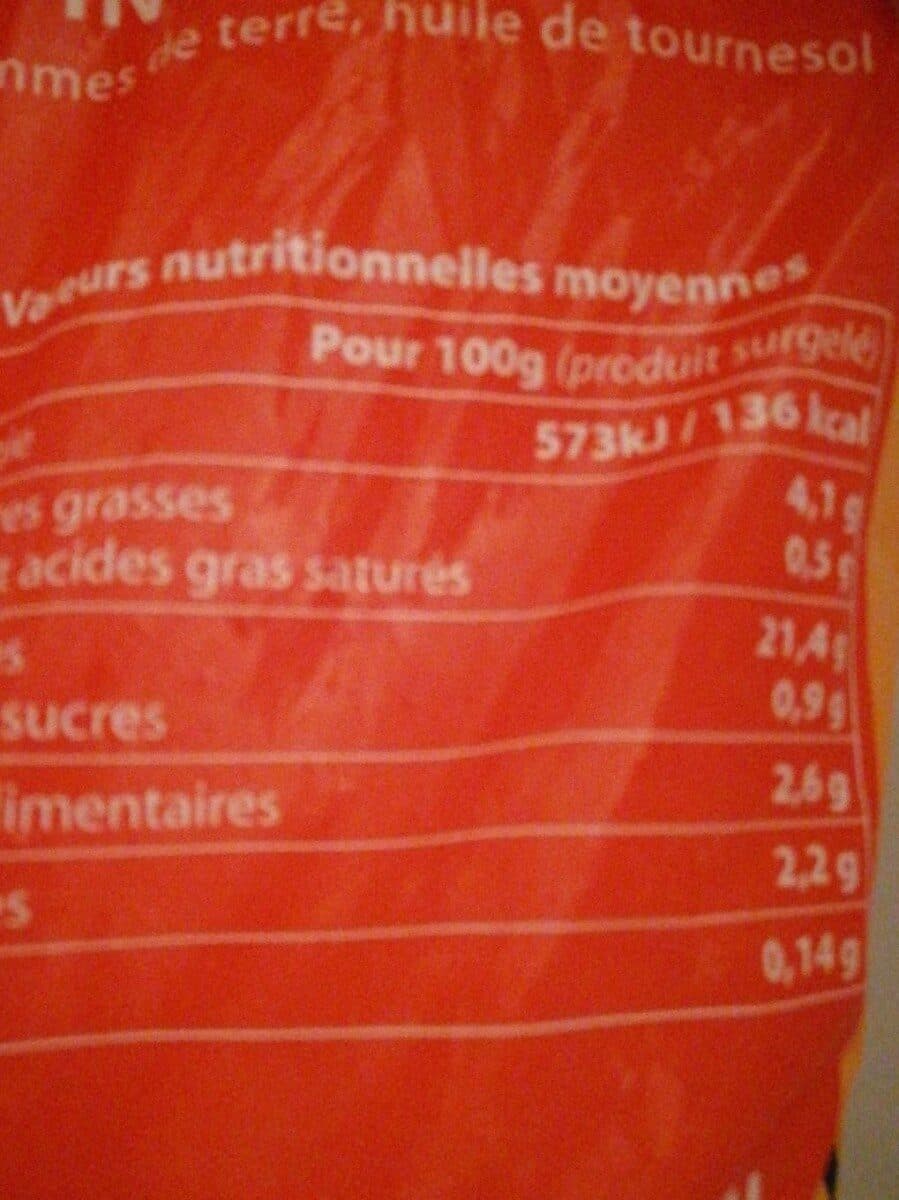 Vit Doré Pomme allumettes packshot