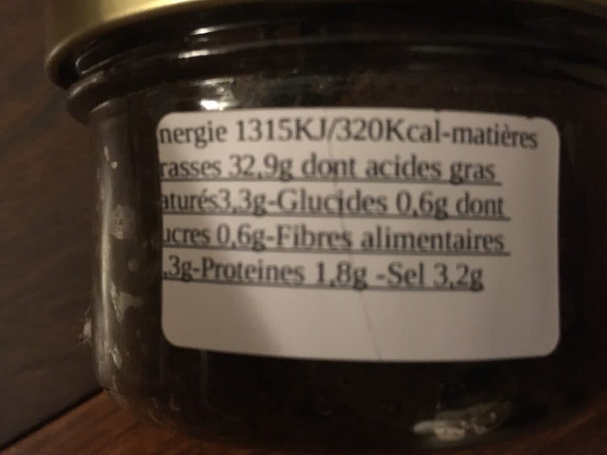 Open Food Facts Tapenade olives noires packshot