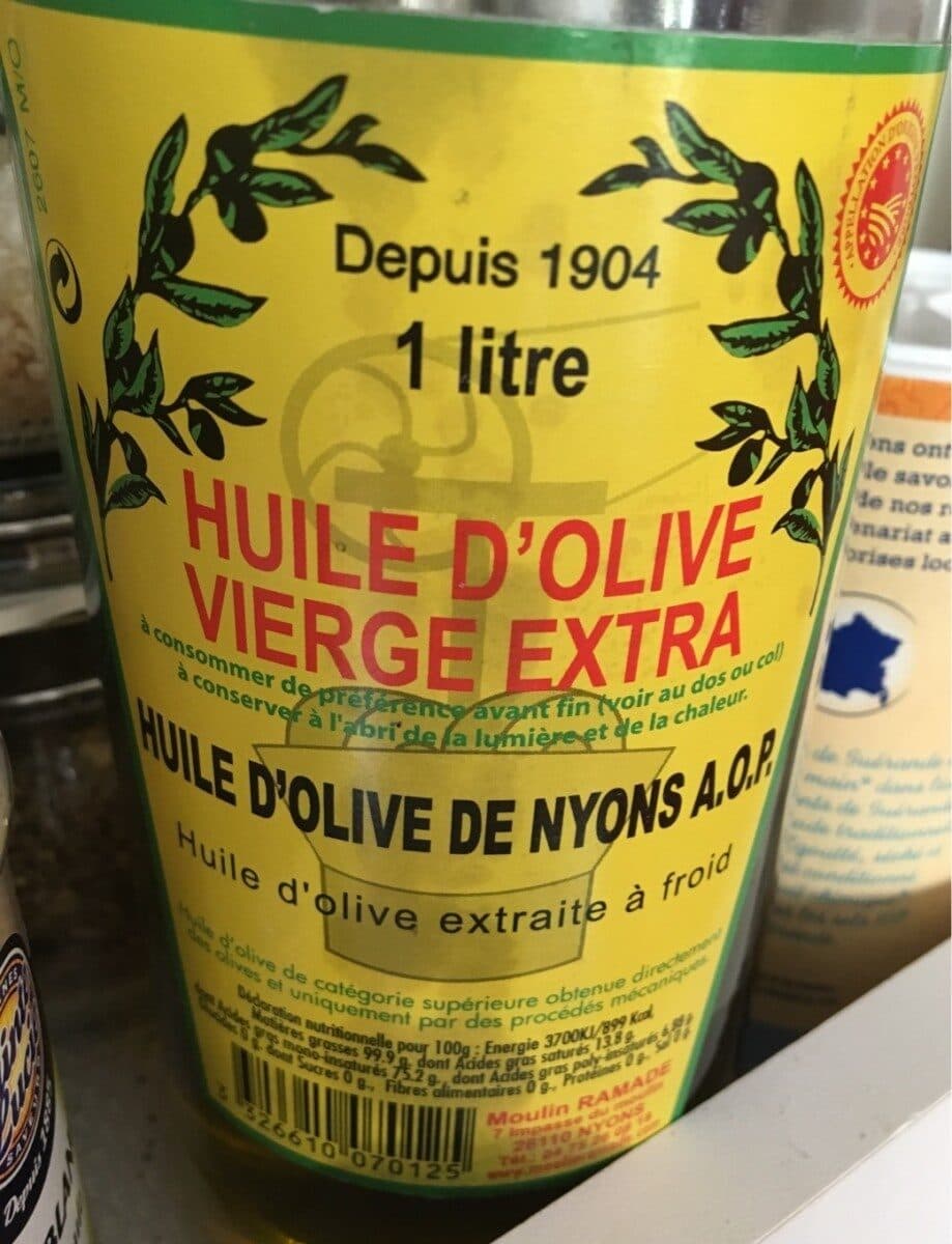 Huile D'olive De Nyons Aop Huile d’olive extra vierge packshot
