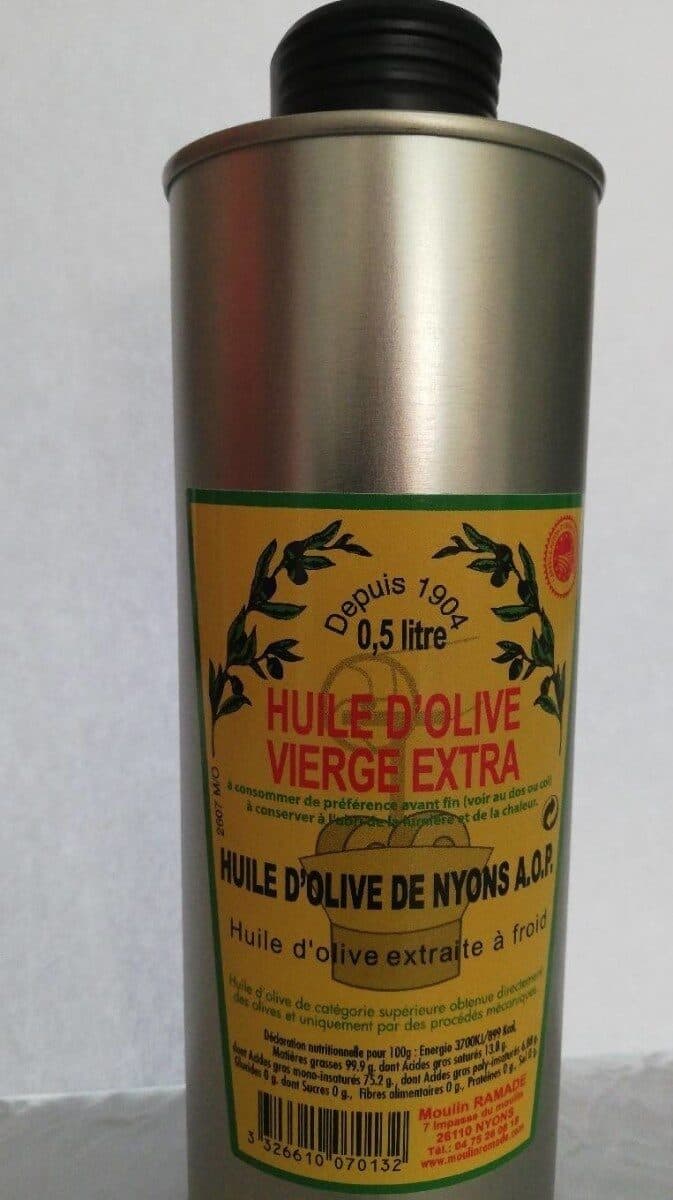 HUILE D'OLIVE DE NYONS Huile d'olive verge extra packshot