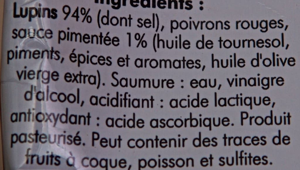 Menguy's Lupins Sauce Pimentée packshot