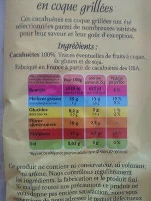 Menguy's Menguy's cacahuetes en coques packshot