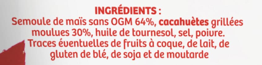 Menguy's Menguy's Cracky's soufflés de maïs à la cacahuète packshot
